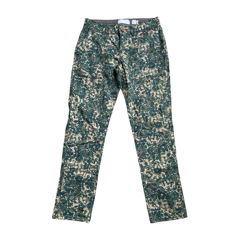 Anthropologie Hei Hei Women’s Green Floral Camo Pants